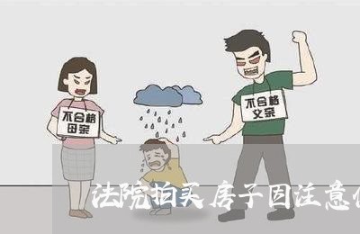 法院拍买房子因注意什么 法院拍买房子因注意什么