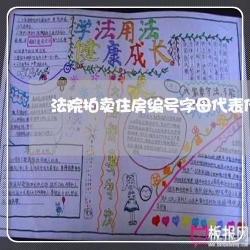 法院拍卖住房编号字母代表什么 法院拍卖住房编号字母代表什么