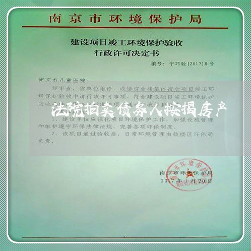 法院拍卖债务人按揭房产