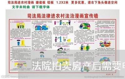 法院拍卖房产后需要申请人