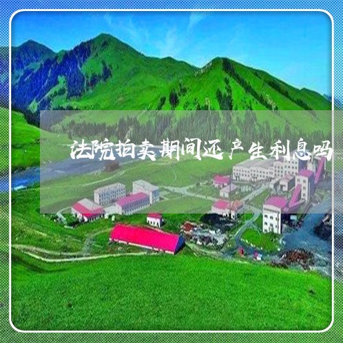 法院拍卖期间还产生利息吗 法院拍卖期间还产生利息吗
