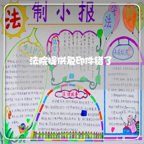 法院提供复印件错了