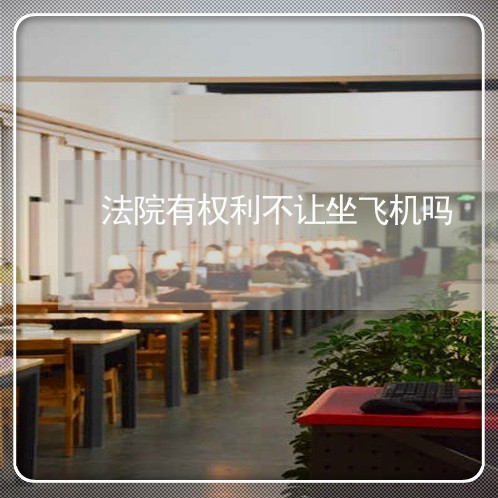 法院有权利不让坐飞机吗