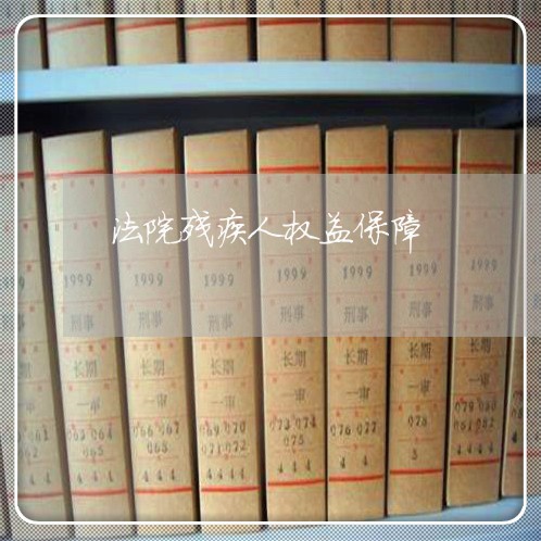 法院残疾人权益保障 法院残疾人权益保障