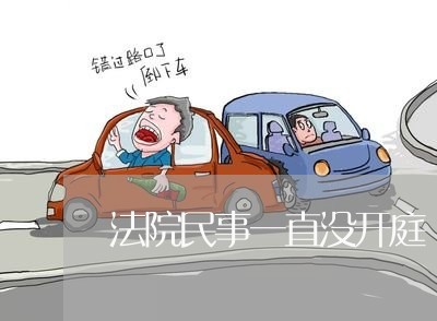 法院民事一直没开庭