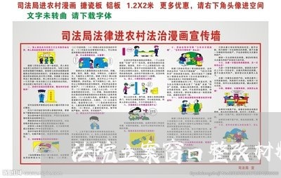 法院立案窗口整改材料