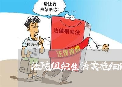 法院组织生活实施细则 法院组织生活实施细则