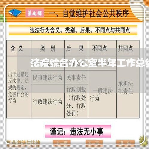 法院综合办公室半年工作总结 法院综合办公室半年工作总结