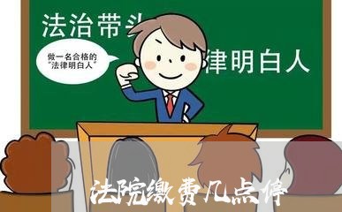 法院缴费几点停