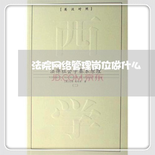 法院网络管理岗位做什么