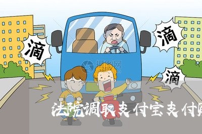 法院调取支付宝支付账户 法院调取支付宝支付账户