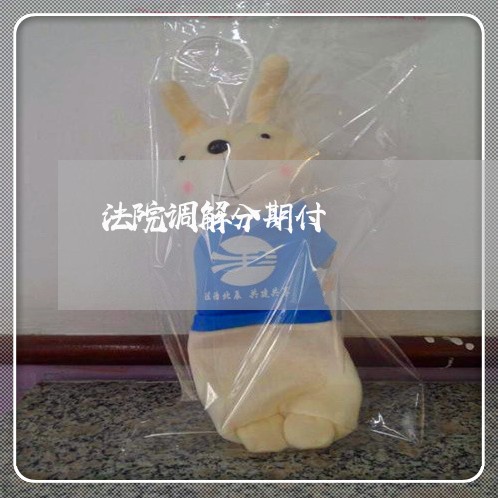 法院调解分期付