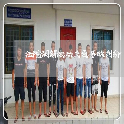 法院调解激动交通事故纠纷 法院调解激动交通事故纠纷