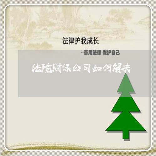 法院财保公司如何解决