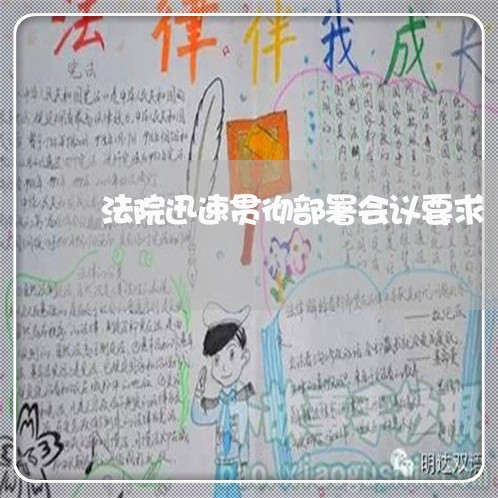 法院迅速贯彻部署会议要求 法院迅速贯彻部署会议要求