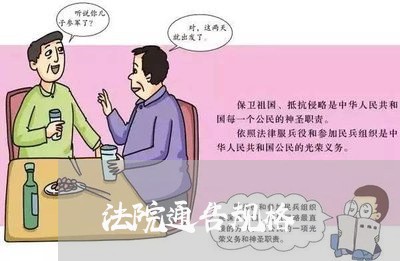 法院通告规格 法院通告规格