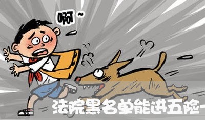 法院黑名单能进五险一金的企业么