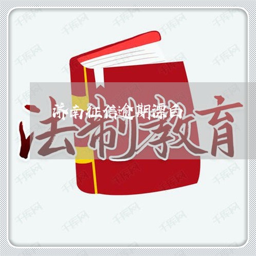济南征信逾期漂白
