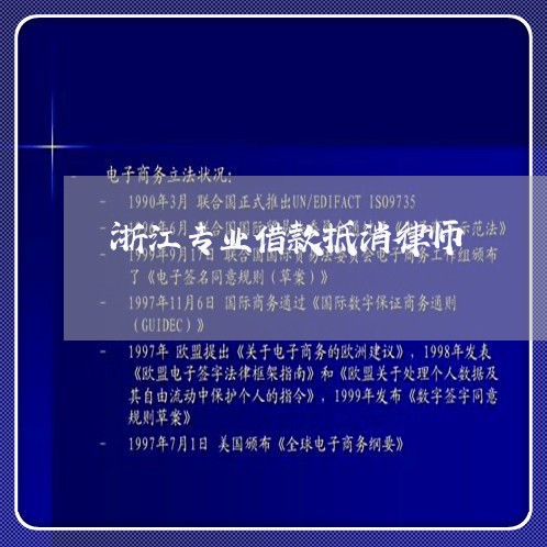 浙江专业借款抵消律师 浙江专业借款抵消律师