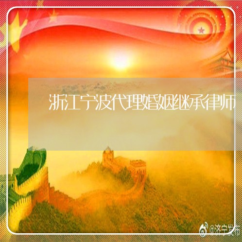浙江宁波代理婚姻继承律师 浙江宁波代理婚姻继承律师