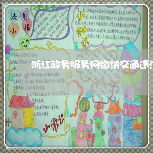 浙江政务服务网缴纳交通违法 浙江政务服务网缴纳交通违法