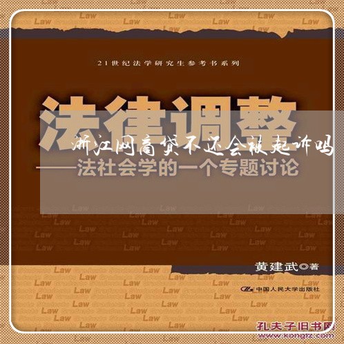 浙江网商贷不还会被起诉吗/2023120628170