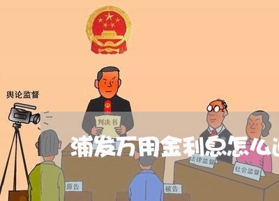 浦发万用金利息怎么退/2023012946391