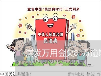 浦发万用金欠8万逾期一年 浦发万用金欠8万逾期一年