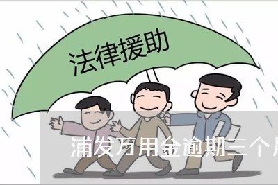 浦发万用金逾期三个月跑路 浦发万用金逾期三个月跑路