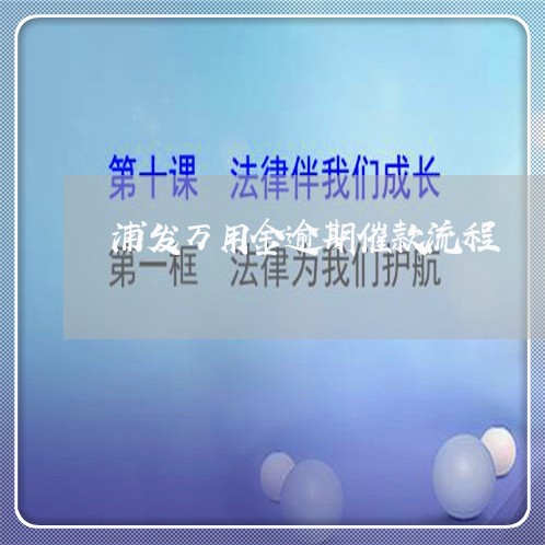 浦发万用金逾期催款流程/2023022772803