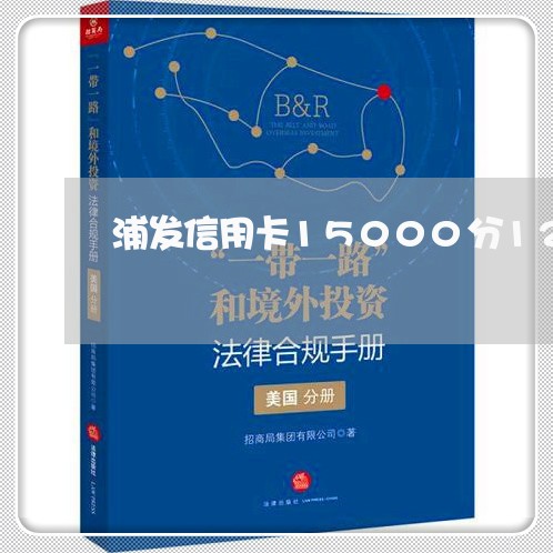 浦发信用卡15000分12期/2023030151512 浦发信用卡15000分12期/2023030151512