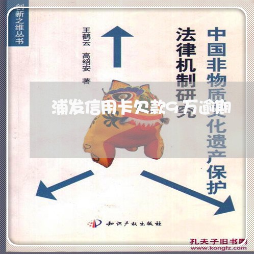 浦发信用卡欠款9万逾期 浦发信用卡欠款9万逾期