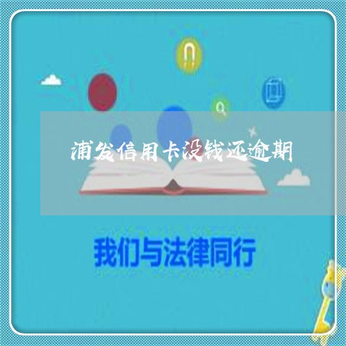 浦发信用卡没钱还逾期/2023061692813