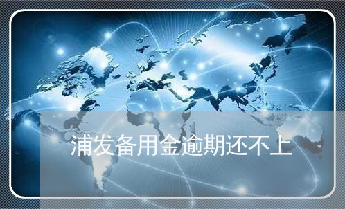 浦发备用金逾期还不上/2023032166250