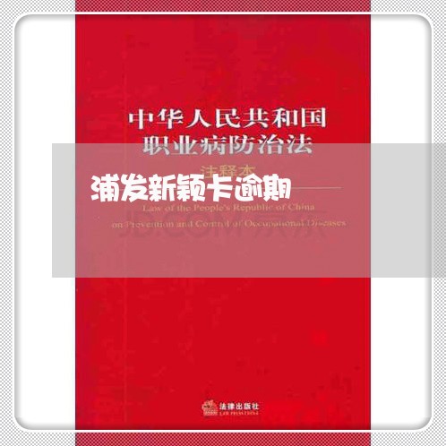 浦发新颖卡逾期