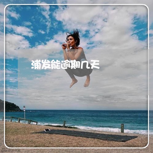 浦发能逾期几天/2023020109582