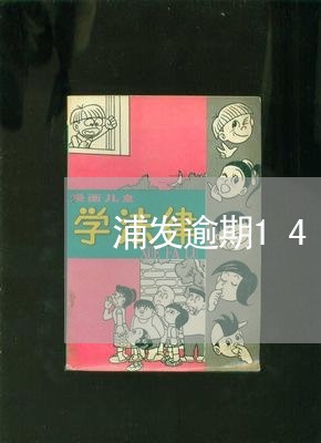 浦发逾期1400万/2023020726248