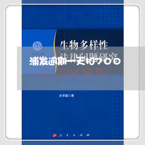 浦发逾期一天扣700/2023102773935