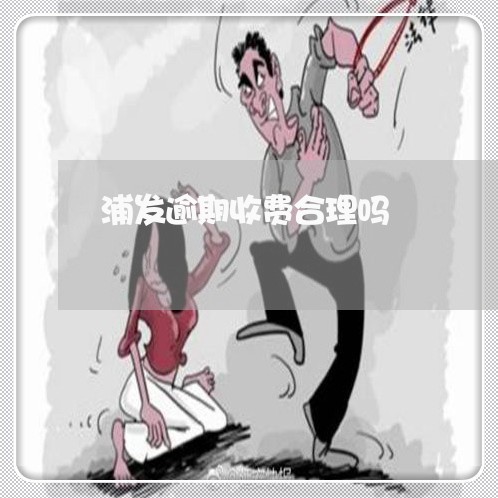 浦发逾期收费合理吗