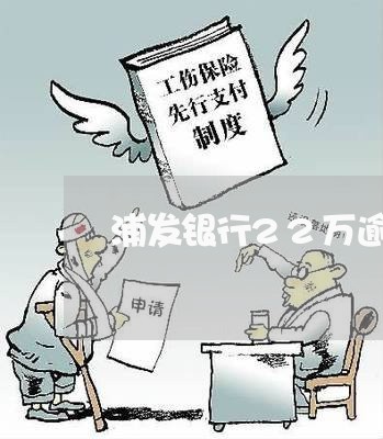 浦发银行22万逾期一个月/2023062836050