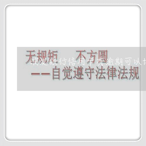 浦发银行信用卡有逾期可以协商 浦发银行信用卡有逾期可以协商