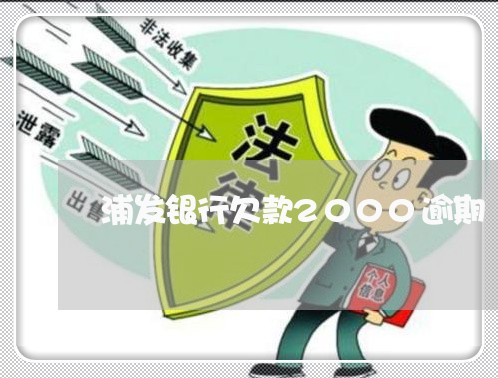 浦发银行欠款2000逾期 浦发银行欠款2000逾期