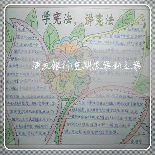 浦发银行逾期报案到立案 浦发银行逾期报案到立案