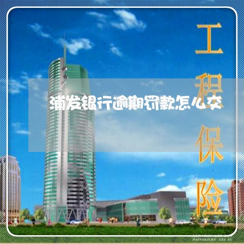 浦发银行逾期罚款怎么交 浦发银行逾期罚款怎么交