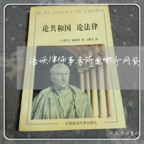 浩颂律师事务所是哪个网贷