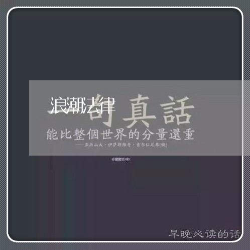 浪潮法律