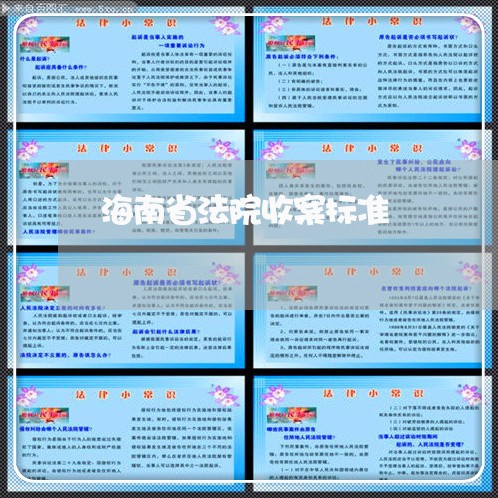 海南省法院收案标准 海南省法院收案标准