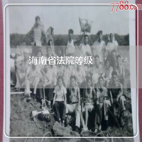 海南省法院等级 海南省法院等级