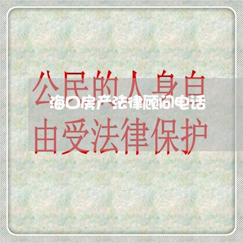 海口房产法律顾问电话/2023061705158