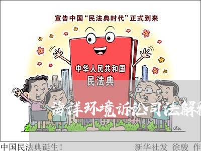 海洋环境诉讼司法解释